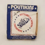 Politician Cocktail Napkins 1972 Richard Nixon Teddy Kennedy. Fixed Price $19.95.