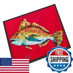 Caroline's Treasures Carolines Fish Red Woo Hoo Indoor. Fixed Price $44.19.
