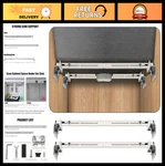 Stainless Steel Undermount Sink Bracket 28"-39.4" Kitchen Installation Par. Fixed Price $83.99.