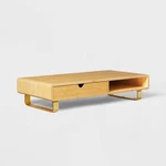Threshold Wood Metal Drawer Modern Brown Desktop Organizer Usb Wireless Charging. Fixed Price $48.99.