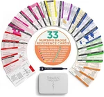 Badgeguru Nursing Reference Double 33-CARD Set, Inverted. Fixed Price $25.35.