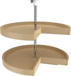 Rev-a-shelf 28'' Lazy Susan Pie-cut Polymer 2-SHELF, Almond, 6942-28-15-52. Fixed Price $95.99.