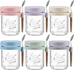 Landneoo Pack Overnight Oats Containers With Lids Spoons, 16 Oz Glass Maso. Fixed Price $35.13.