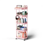 Sorgion Rolling Cart Organizer,bathroom 5TIER-PINK,. Fixed Price $40.90.