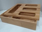 As Is/for Parts - Palm Naki Bamboo Slotted Bag Organizer, 325 X 305 76MM. Fixed Price $12.47.