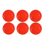Mian Red Plastic Lids Fits Luminarc Working Glass 6 Pack. Fixed Price $13.35.