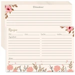 Yojo Floral Recipe Cards, 50 Count 4X6, Double Sided Thick Cards.... Fixed Price $13.57.