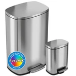 Itouchless Softstep Combo Pack 13.2 1.32 Gallon Kitchen And Bathroom Trash Cans. Fixed Price $158.94.