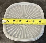 Tupperware Replacement Lid Seal 6 1/2" Servalier Square #841-2 Sheer. Fixed Price $9.99.