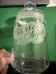 Charles Potato Chips Glass Jar Storage Candy Nuts Kitchen Container W/ Lid. Fixed Price $8.99.