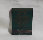 Vintage Temple Distilling Sunshine Beer Pennsylvania Matchbook Cover Advertising. Fixed Price $12.99.