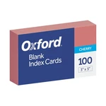 Oxford Blank Color Index Cards, 3" 5", 100 Count (pack Of 1), Cherry. Fixed Price $8.89.