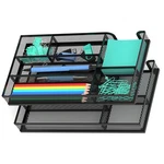 Itayvan Desk Drawer Organizer, Metal Mesh Divider, Small, Black, 2 Pack. Fixed Price $39.93.