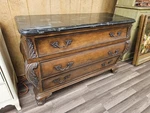 Seven Seas By Hooker Furniture Marble Top Chest Of 3 Drawers Sideboard. Fixed Price $1200.00.