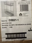 Household Essentials Glidez Narrow Sliding Metal Organizer, X 21 17.5. Fixed Price $50.90.