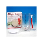 Norpro Batter Dispenser Clear/red, 4 Cup, Model 1013 Pancakes, Muffins, Cupcakes. Fixed Price $16.50.