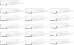 Upsimples 16 Pack Acrylic Shelves For Wall Storage, 15" Floating. Fixed Price $32.95.