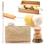 Bamboo Dish Set Eco Kitchen Cleaning Bottle Brush, Straw. Fixed Price $29.13.