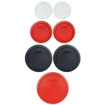Pyrex (2) 7202-PC 1-CUP White Lids, 7200-PC 2-CUP Red 7201-PC 4-C. Fixed Price $18.99.