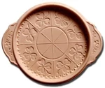 Shortbread Pan Mold Irish Lace Design Stoneware Pottery, Recipe Booklet,gift Box. Fixed Price $47.90.