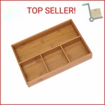 Lipper International 824, Bamboo Wood 4-COMPARTMENT Organizer Tray, 11 5/8" X 7. Fixed Price $21.05.