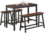Dining Table 4-PIECE Chairs Wood Kitchen Island Stool Breakfast Eat Bench Nook. Fixed Price $489.00.