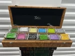 Vintage Hard Wood Chest Organizer Tight Fitting Lid For Fresh Tea! Beauty!. Fixed Price $120.00.