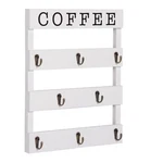 Solid Wood Coffee Mug Holder Wall Mounted Rustic Cup Rack With 8 Hooks Large Spa. Fixed Price $32.30.