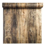 Poetryhome Self Adhesive Distressed Wood Grain Wall Paper For Cabinets Counte.... Fixed Price $18.79.