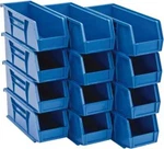 12 Count Quantum Storage QUS224BLUE Ultra Stack & Hang Bins 4-1/8"WX10-7/8"DX4"H. Fixed Price $65.67.