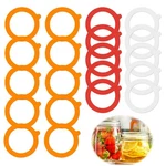20 Pieces Rubber Seals Rings For Glass Jars, Airtight Silicone Gasket Sealing.... Fixed Price $17.08.