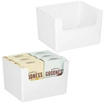 Mdesign Modern Plastic Open Front Dip Storage Organizer Bin Basket For Kitchen 2. Fixed Price $20.63.