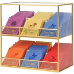 Glass Organizer For Counter, 2-TIER Storage Holder F.... Fixed Price $57.20.