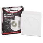 Innovera Cd/dvd Envelopes Clear Window 1 Disc Capacity White 50 Pack IVR39403. Fixed Price $21.41.