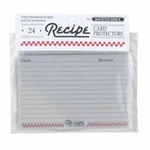 Hic Weatherbee Recipe Cards Protectors, X - Set Of 24 (076). Fixed Price $15.00.