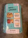Fit & Fresh Bento Lunch Box With 2 Ice Packs Leak Resistant. Fixed Price $17.98.