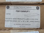 Omega National Unfinished Maple Floating Shelf Kit 24" 36" 42" Hidden Bracket. Fixed Price $119.99.