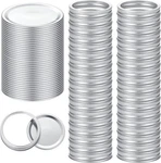 72PCS Canning With Wide 36LIDS+36RINGS For Mouth, Silver. Fixed Price $27.46.