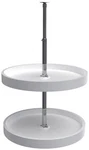 Rev-a-shelf 6012-20-52 Classic Double Tier 20" Full Circle Lazy White. Fixed Price $73.99.