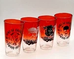 Sons Of Anarchy Gradient Spray Logo Pint Glasses, Set #4743. Fixed Price $34.95.