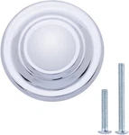 10-PACK Traditional Bedroom Kitchen Drawer Top Ring Cabinet Knob Polished Chrome. Fixed Price $5.36.