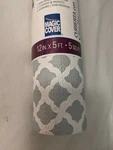 New Roll Magic Cover Vinyl Shelf Top Liner 12 X 5 Talisman Glacier Gray. Fixed Price $8.00.