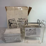 Mcm Roto Photo Index Business Card File Rolodex Desk Chrome Organizer W/box. Fixed Price $45.00.