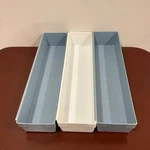 Vintage Rubbermaid Drawer Organizer Set 3 White 2912 Plastic Bins Containers. Fixed Price $29.88.
