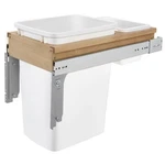 Rev-a-shelf Single Pullout Top Mount Trash Can 35 Qt., White, 4WCTM-12DM1-175. Fixed Price $129.99.