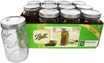 Ball Wide Mouth Quart Canning Jars Lids Bands Usa Made Pack Of 12. Fixed Price $32.98.