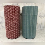 Teavana 6 Metal Tin Canisters - Japanese Washi Fabric Design Set Of 2. Fixed Price $20.00.
