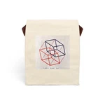 Canvas Lunch Tote Bag #4 Print Barry Quartic Look Into The 4TH Dimension. Fixed Price $22.22.