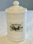 Vintage White Milk Glass Apothecary Jar Bottle With Bubble Lid Aire-de Luxe. Fixed Price $14.00.