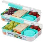 2 Pack Sistema Go Bento 1.48 (like Snackle) Lunch Boxes Food Storage. Fixed Price $14.95.